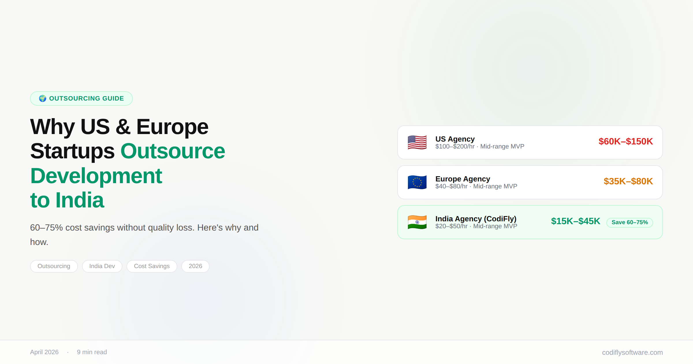 Why startups in the US & Europe outsource development to India